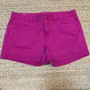 3/$18 SALE Berry colored chino shorts 3” inseam